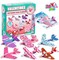 28 Valentines Day Foam Airplanes Greeting Cards with Valentine's Punchline for Kids School Classroom Exchange Prizes Gift Supplies.